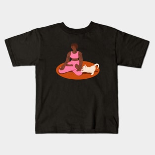 Yoga Lover and the Cat Kids T-Shirt